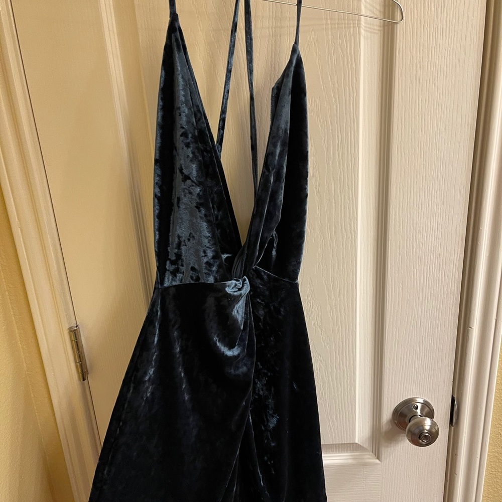 VELVET GREEN MINI DRESS| ZARA